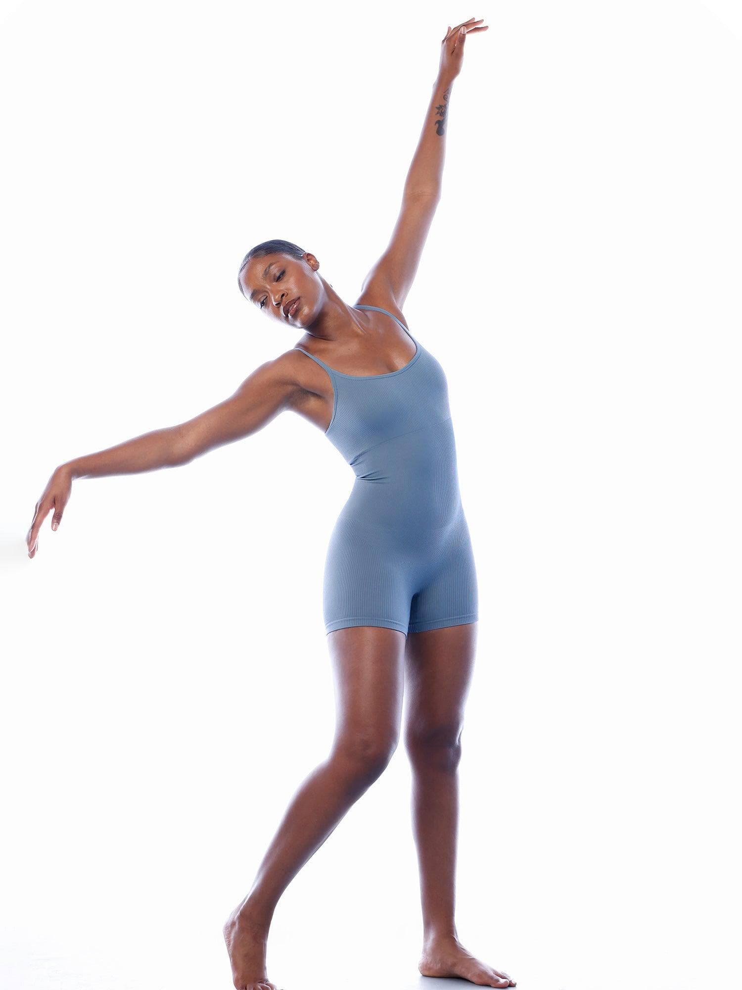 Shapewear Seamless Rib Strappy Romper - Image 6