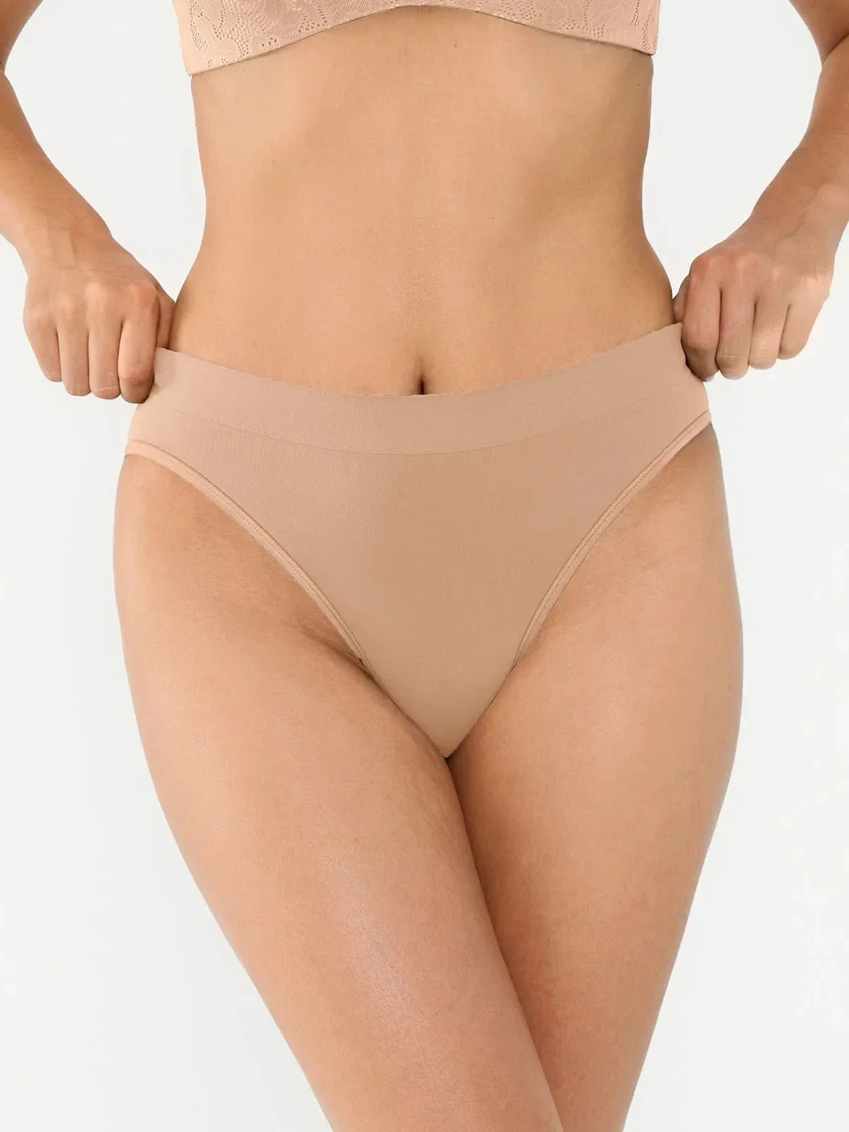 Seamless Ribbed-Waist Brief - Image 14