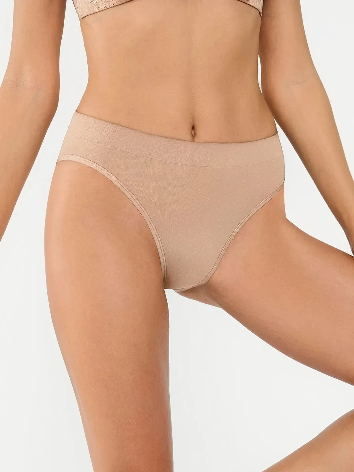 Seamless Ribbed-Waist Brief - Image 18