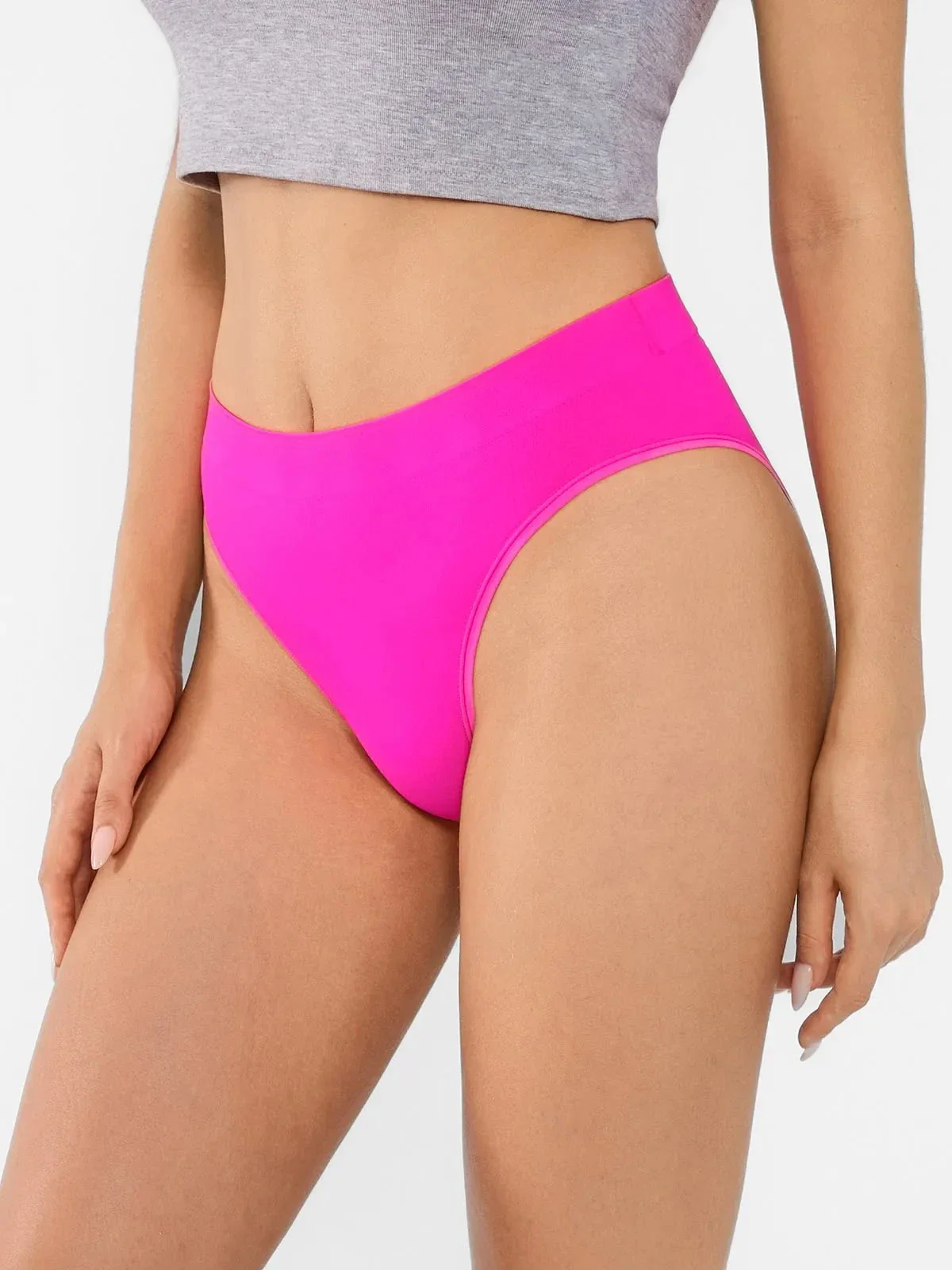Seamless Ribbed-Waist Brief - Image 29