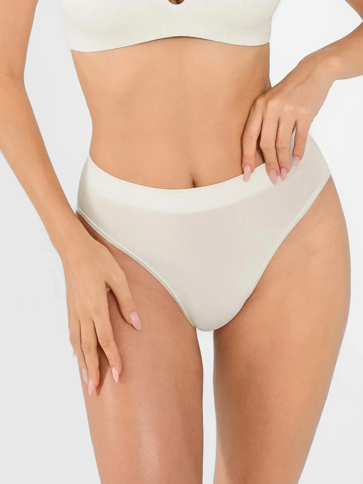 Seamless Ribbed-Waist Brief - Image 5