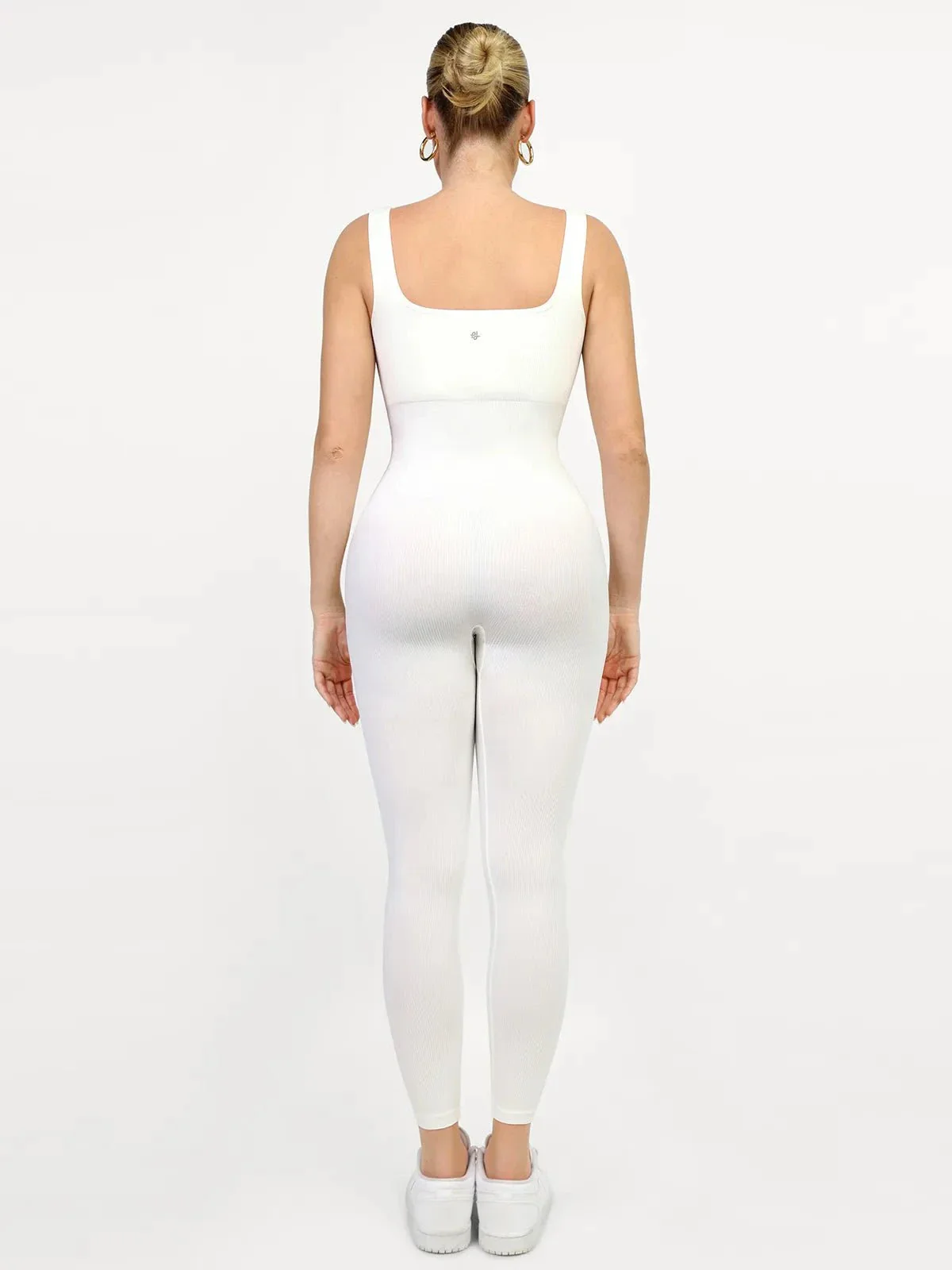 Shapewear Seamless Square Neck Tank Workout Jumpsuit - Image 26
