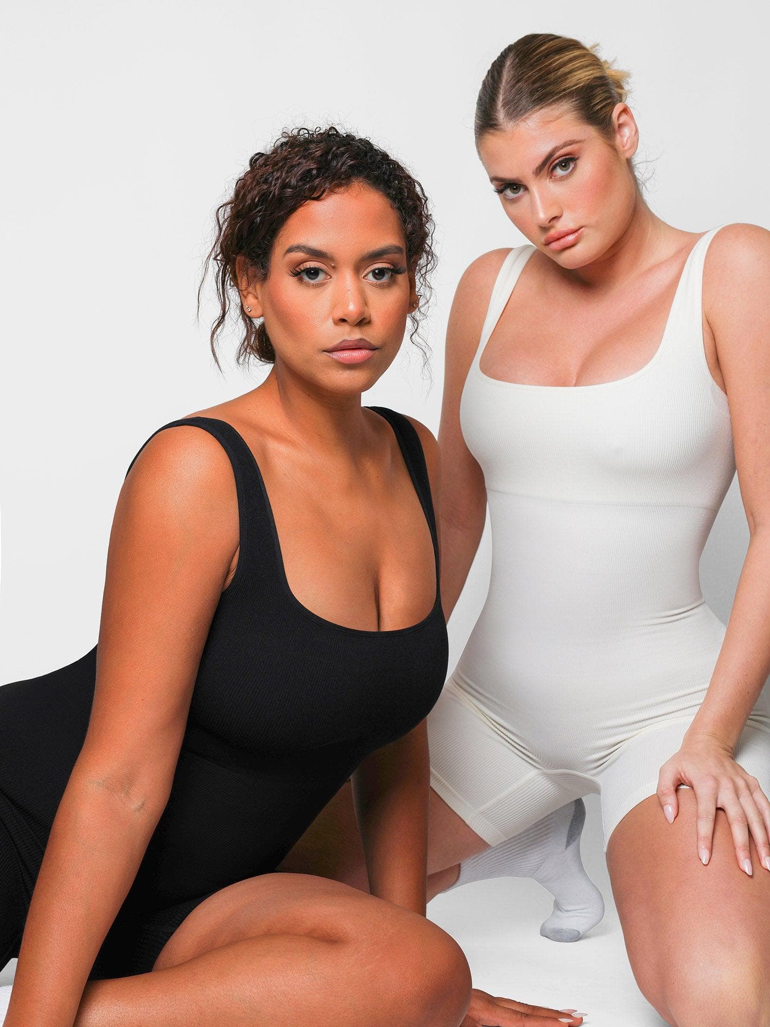 Shapewear Seamless Square Neck Workout Jumpsuit or Romper - Image 49