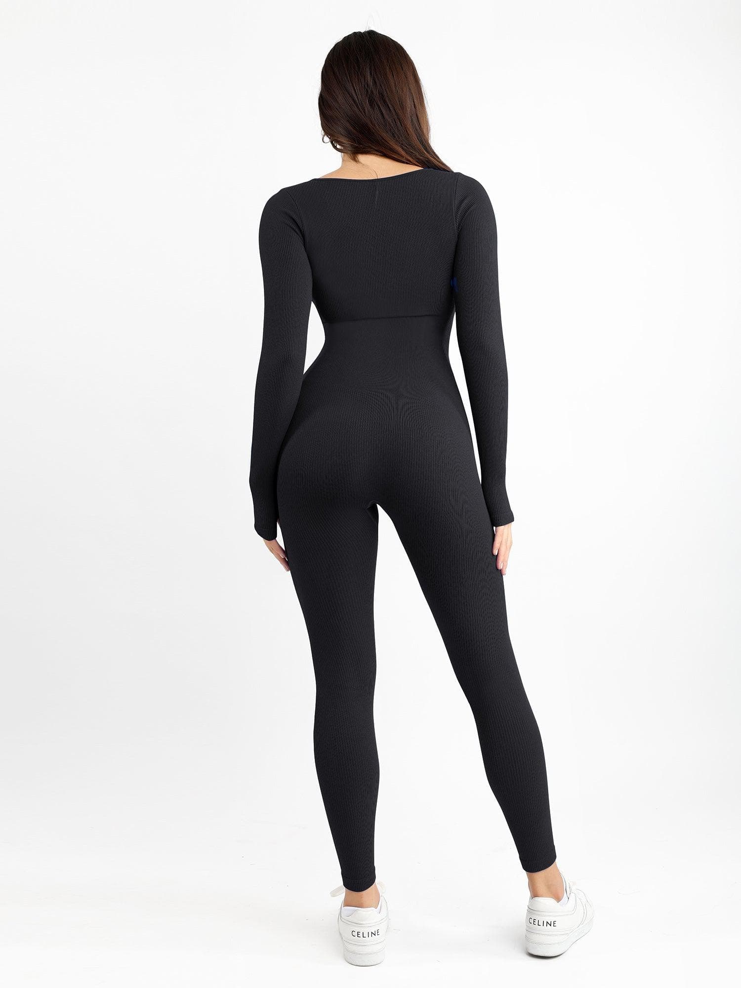 Shapewear Seamless Square Neck Workout Jumpsuit or Romper - Image 74