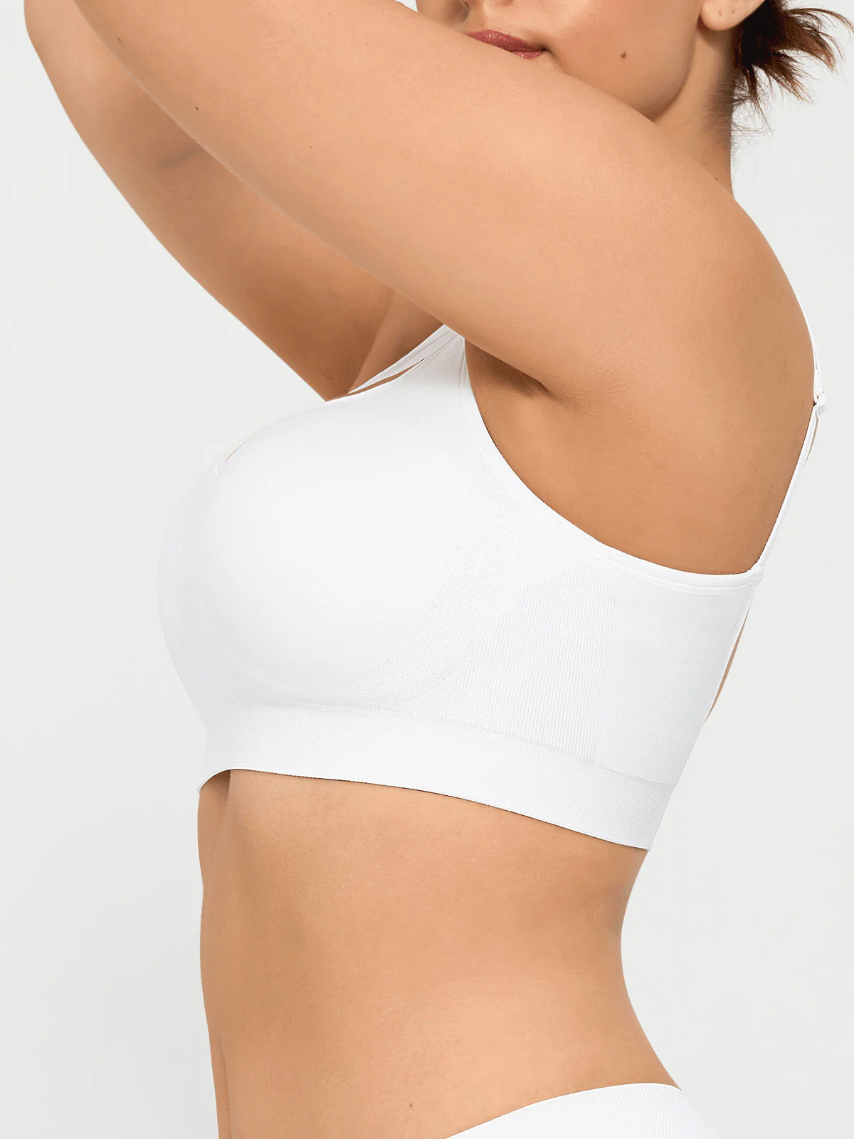 Seamless Adjustable Wide-Strap Underwire-Free Smoothing Bra - Image 4