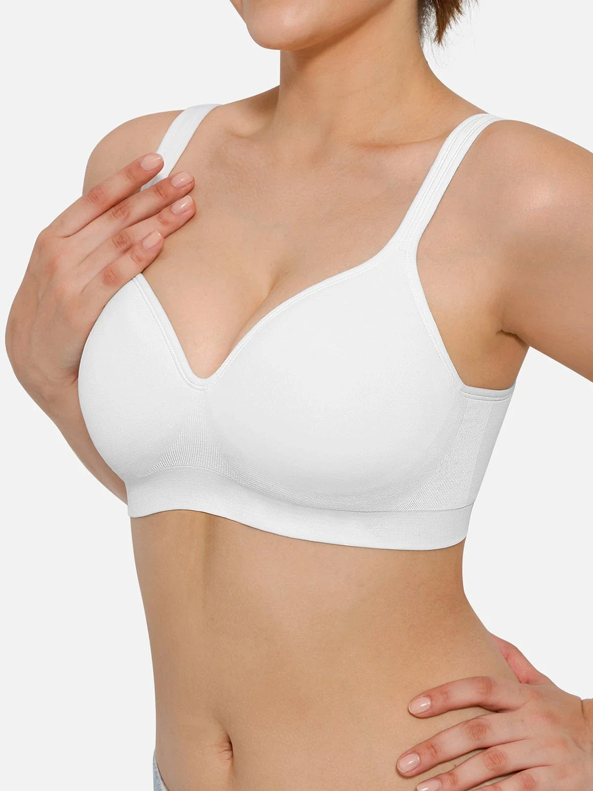 Seamless Wireless Adjustable Comfort Minimizer Support Bra - Image 11