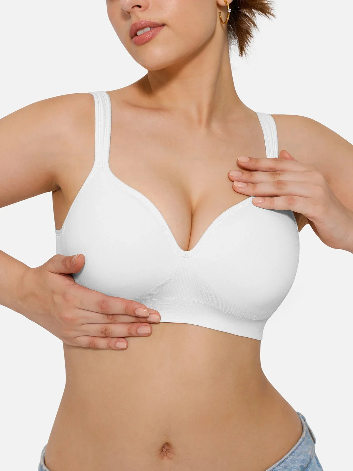 Seamless Wireless Adjustable Comfort Minimizer Support Bra - Image 12
