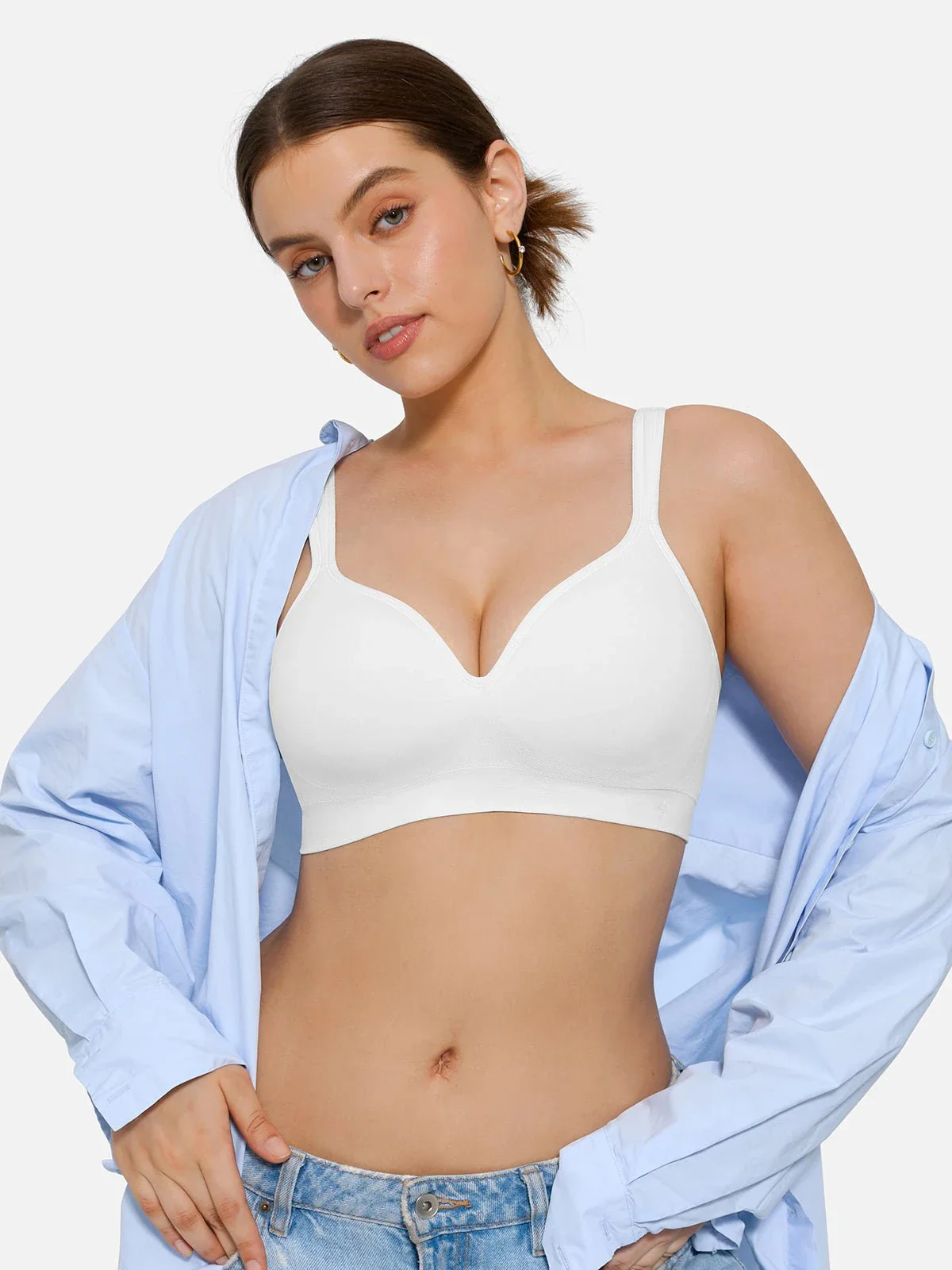 Seamless Wireless Adjustable Comfort Minimizer Support Bra - Image 13