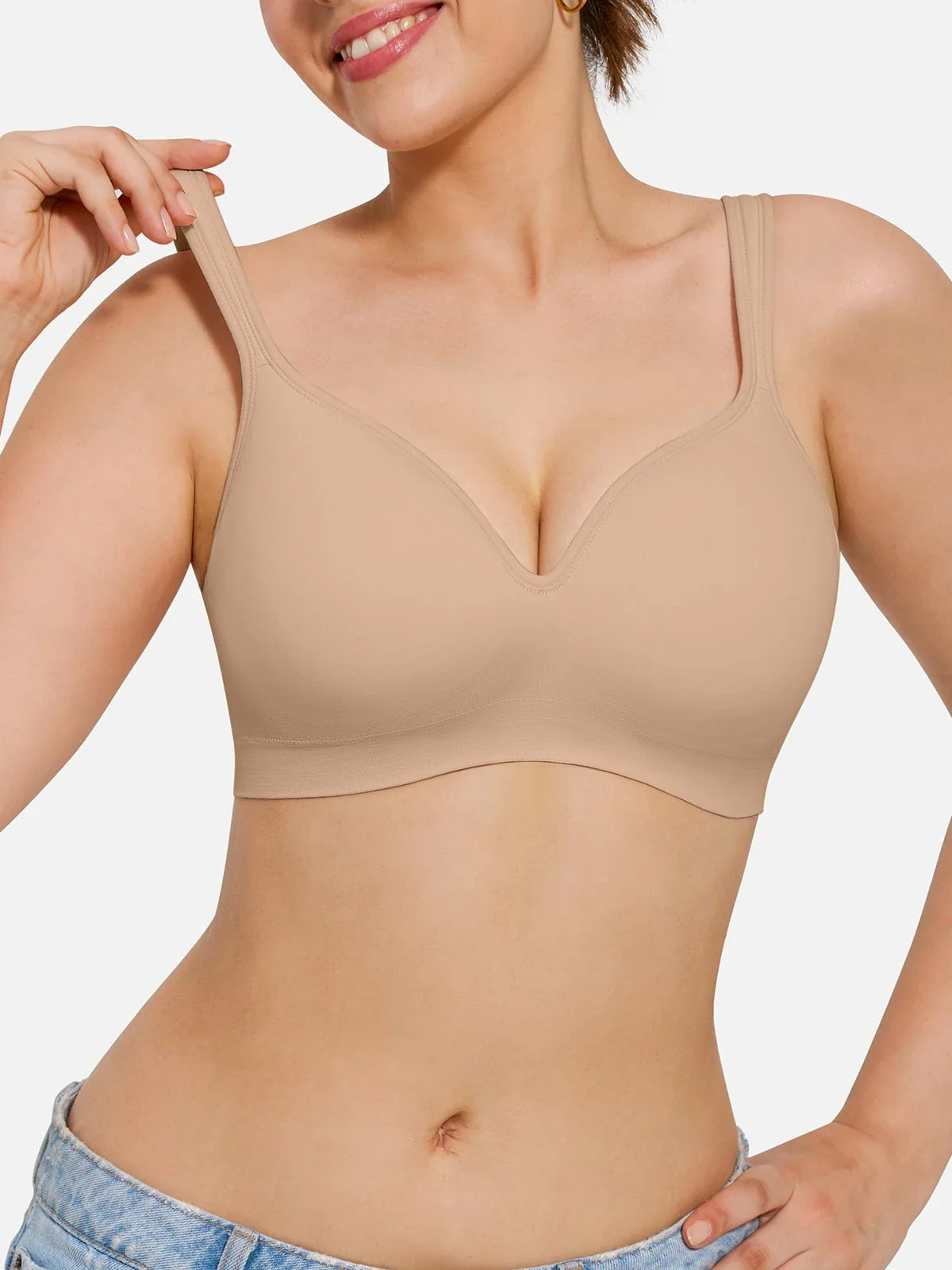 Seamless Wireless Adjustable Comfort Minimizer Support Bra - Image 18