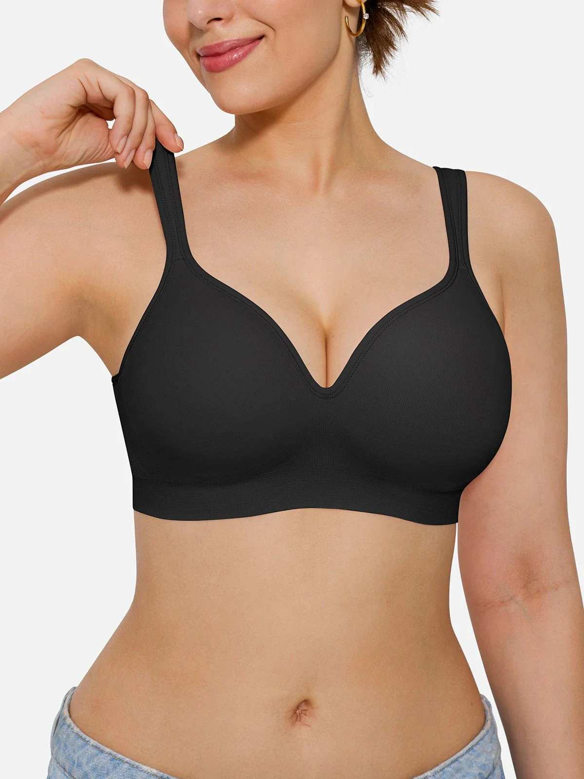 Seamless Wireless Adjustable Comfort Minimizer Support Bra - Image 5