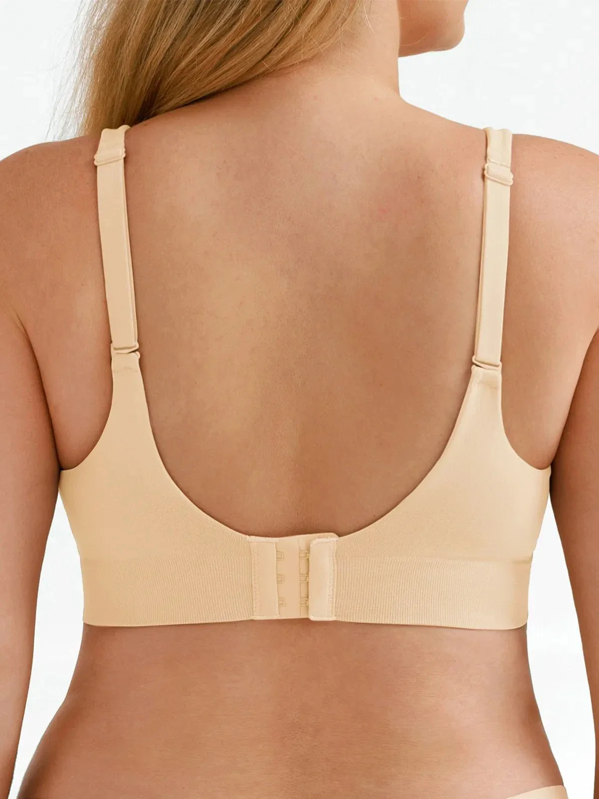 Seamless Wireless Adjustable Wide-Strap T-Shirt Bra - Image 20