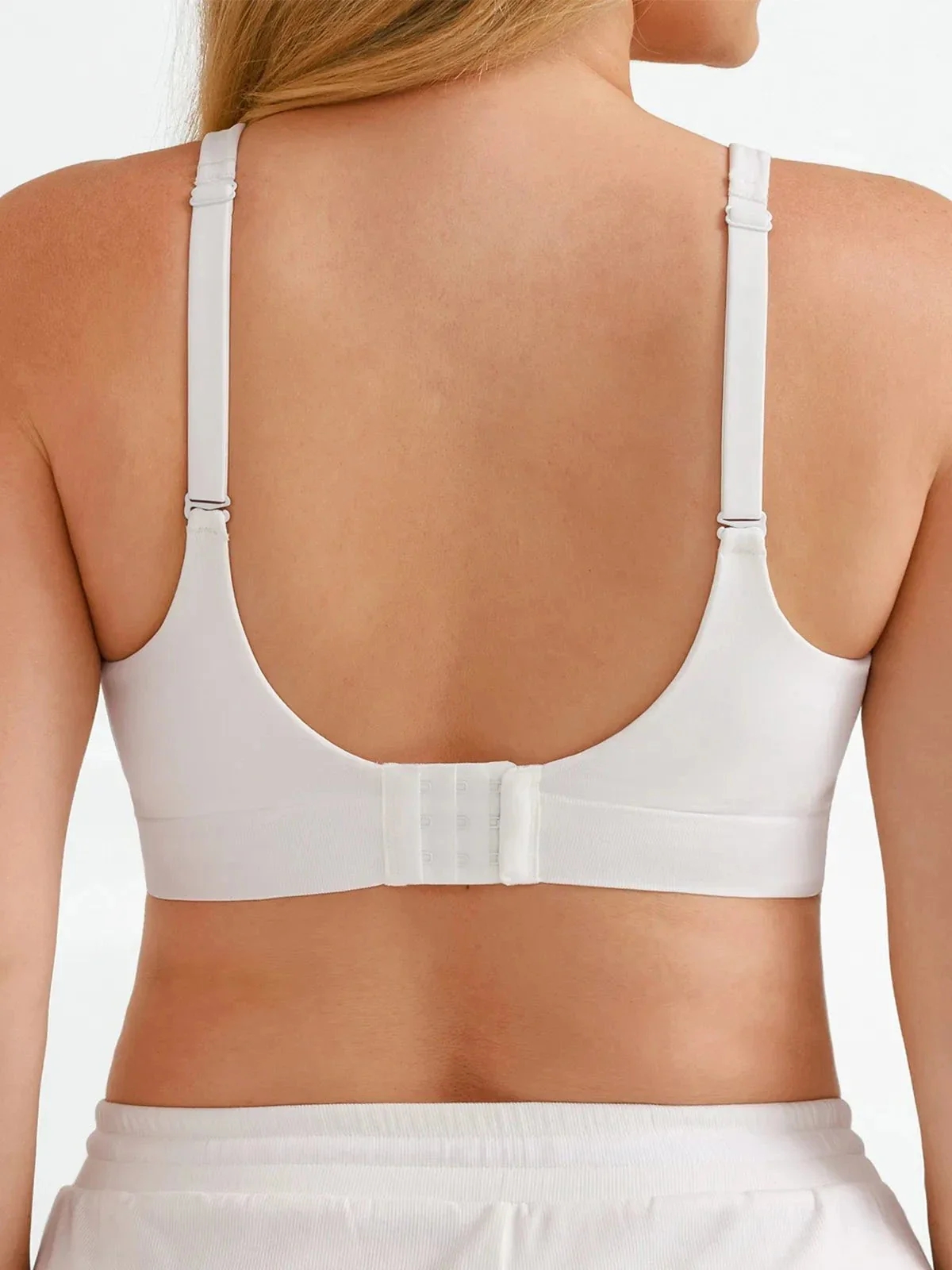 Seamless Wireless Adjustable Wide-Strap T-Shirt Bra - Image 4