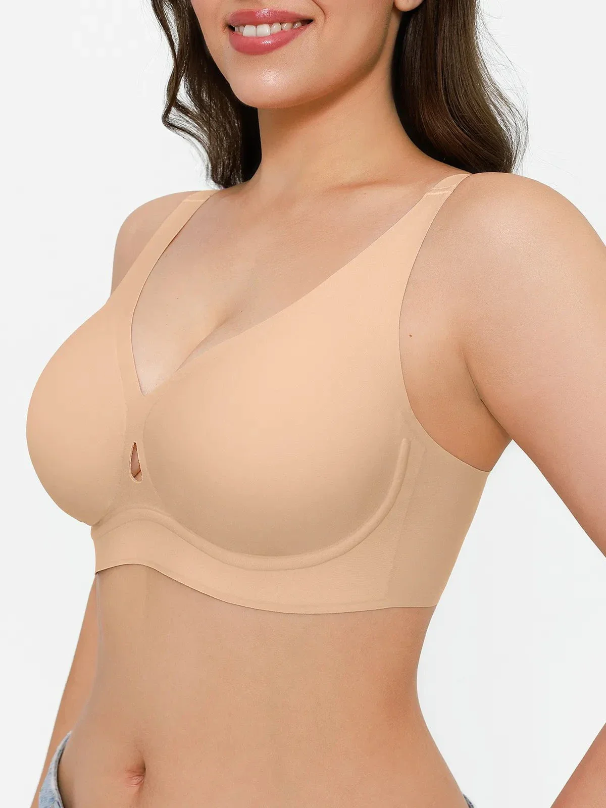 Seamless Wireless Jelly Contour Minimizer Support Bra - Image 14