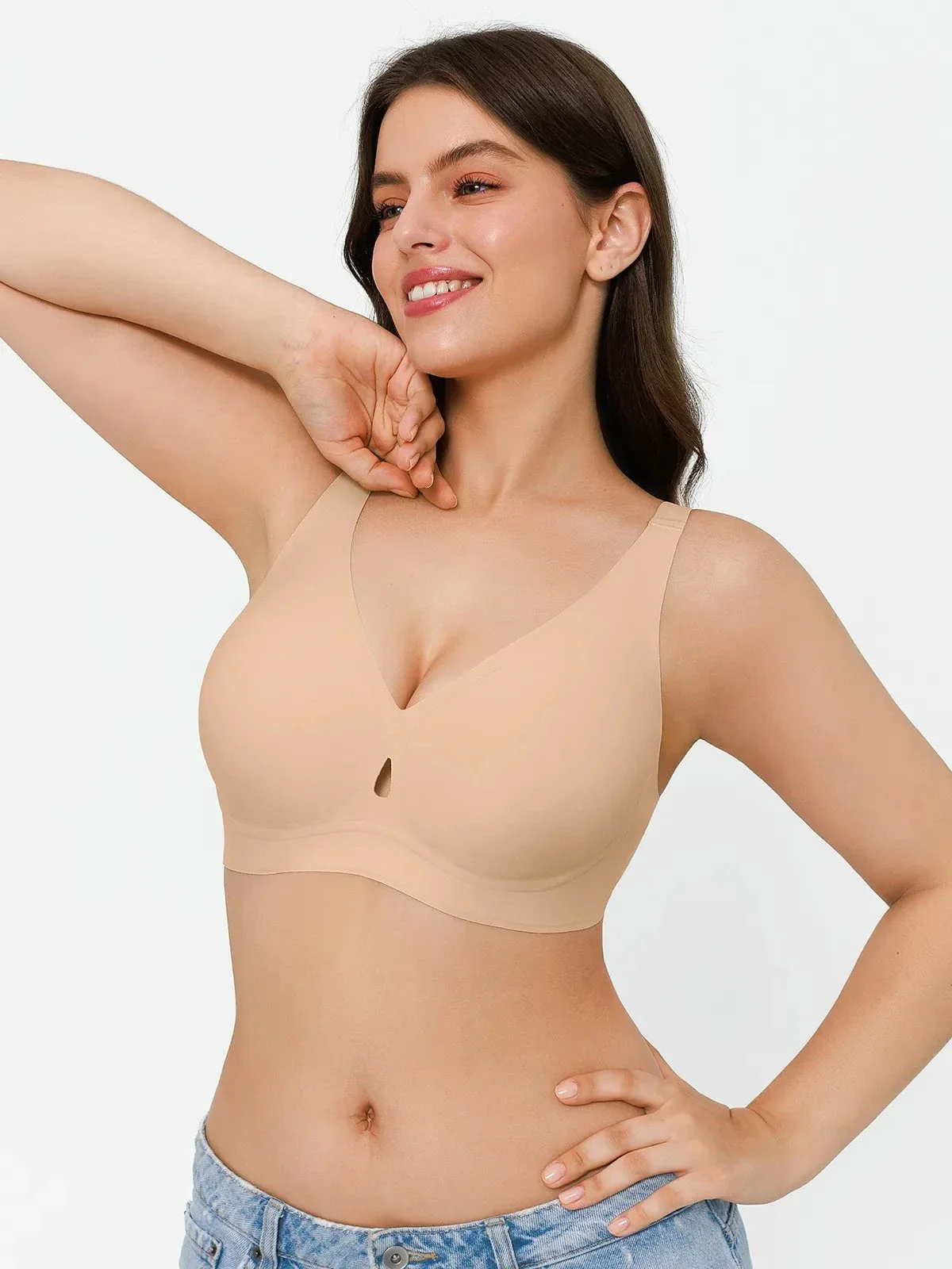 Seamless Wireless Jelly Contour Minimizer Support Bra - Image 16