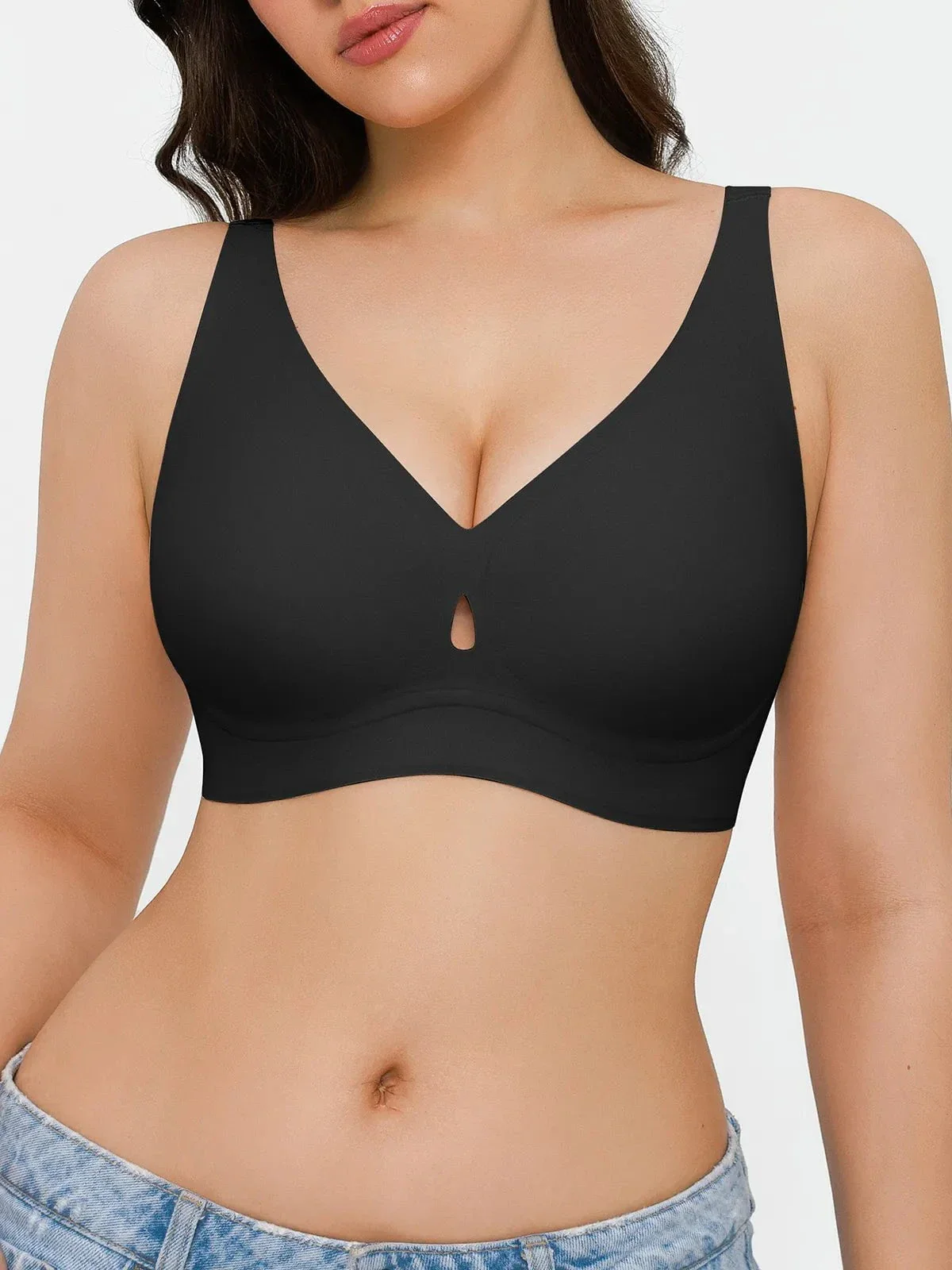 Seamless Wireless Jelly Contour Minimizer Support Bra - Image 17