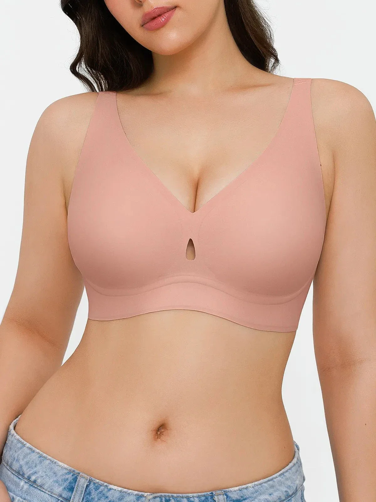 Seamless Wireless Jelly Contour Minimizer Support Bra - Image 23