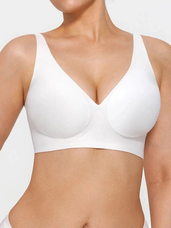 Seamless Wireless Jelly Leopard Contour Minimizer Support Bra - Image 38