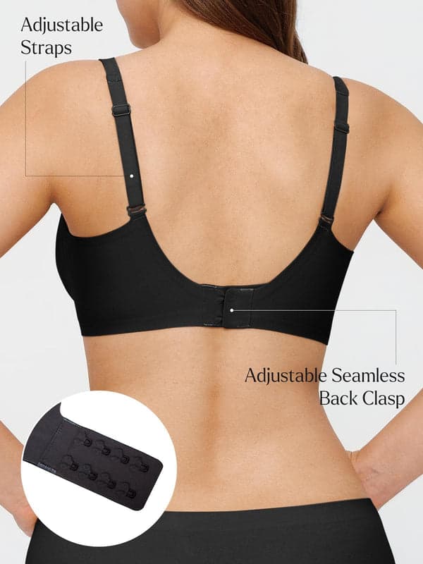Seamless Wireless Jelly Leopard Contour Minimizer Support Bra - Image 49