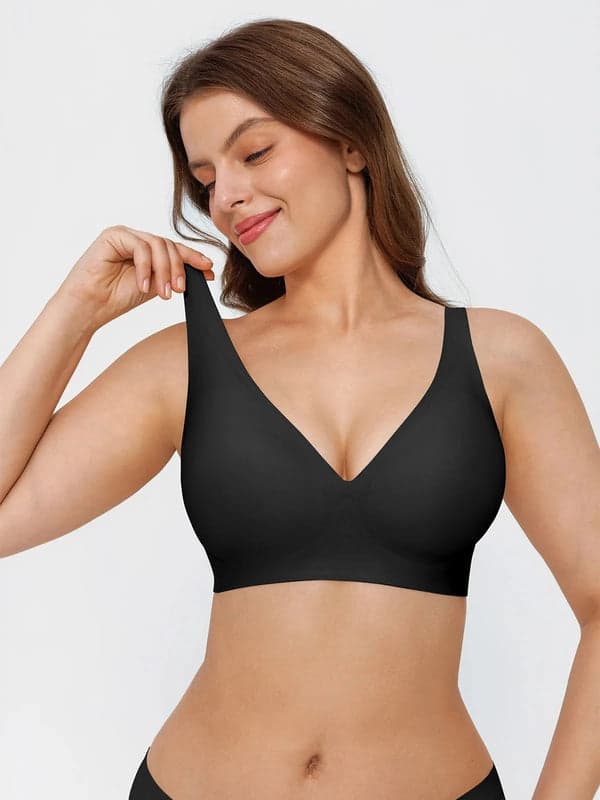 Seamless Wireless Jelly Leopard Contour Minimizer Support Bra - Image 54