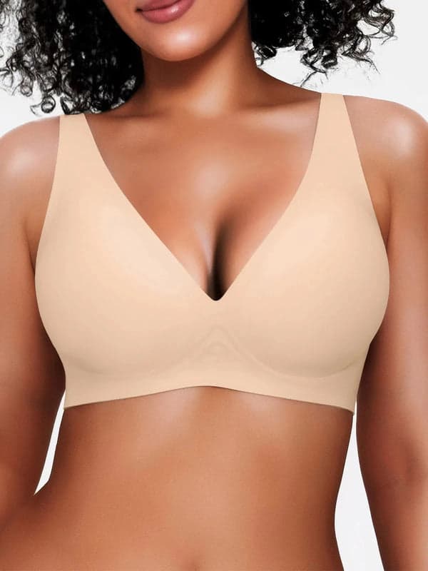 Seamless Wireless Jelly Leopard Contour Minimizer Support Bra - Image 66