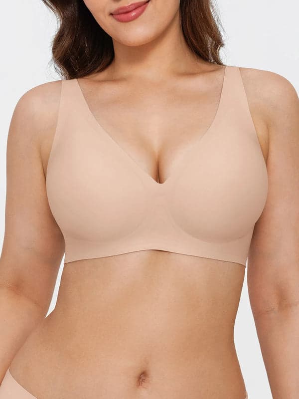 Seamless Wireless Jelly Leopard Contour Minimizer Support Bra - Image 85