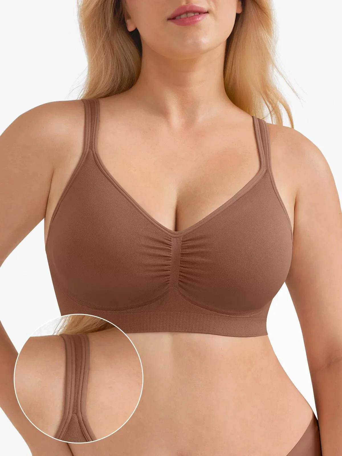 Seamless Wireless Wide-Strap Everyday Bra - Image 11