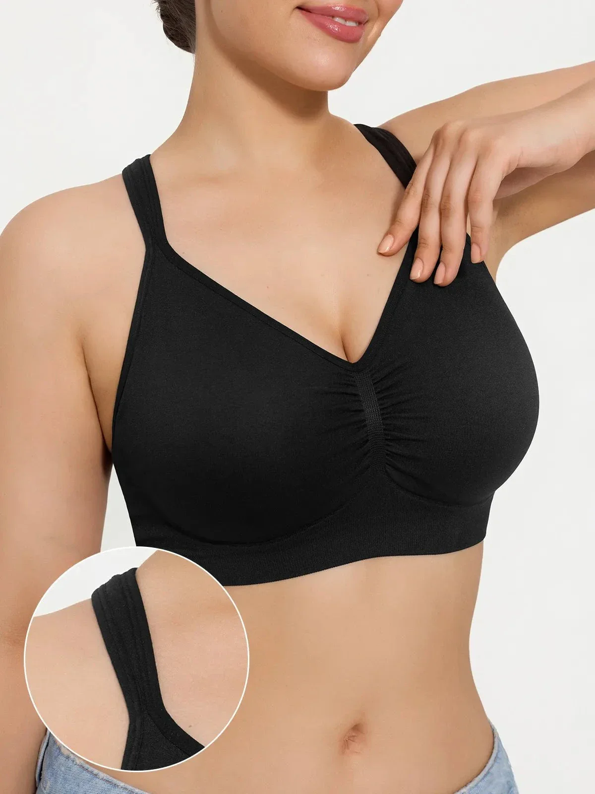 Seamless Wireless Wide-Strap Everyday Bra - Image 6