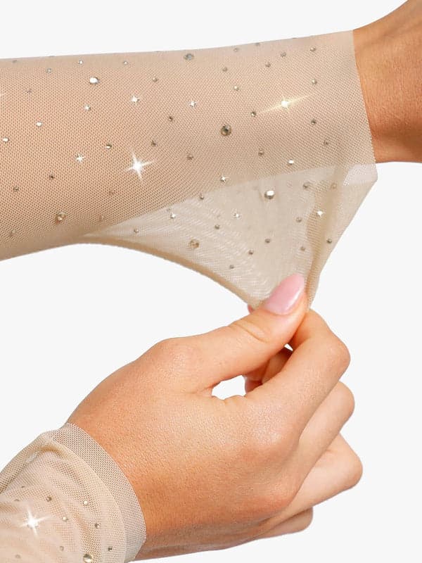 Sequin Cowl Neck Chain Detail Sculpting Bodysuit - Image 42