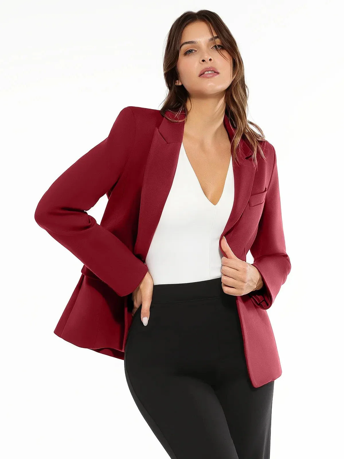 Shape-Sculpting Fitted Blazer - Image 34