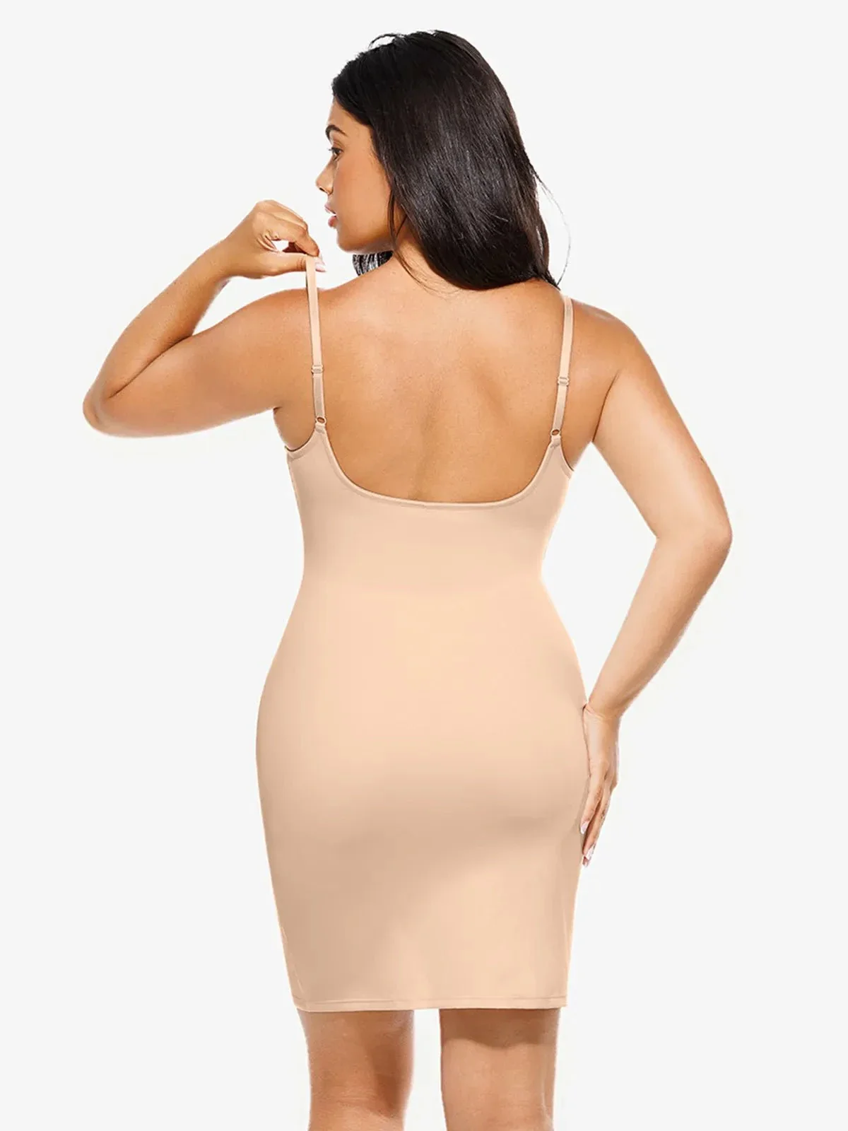 Shapewear 2-in-1 Lace Overlay Sculpting Dress - Image 32
