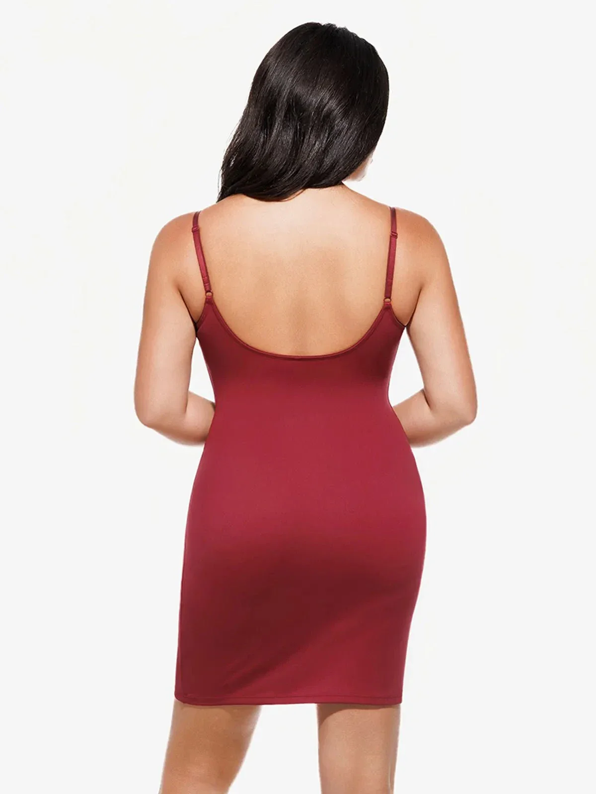 Shapewear 2-in-1 Lace Overlay Sculpting Dress - Image 46