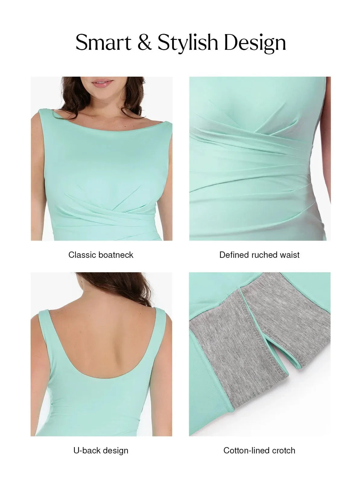 Shapewear Boatneck Draped Sculpting Maxi Dress - Image 12