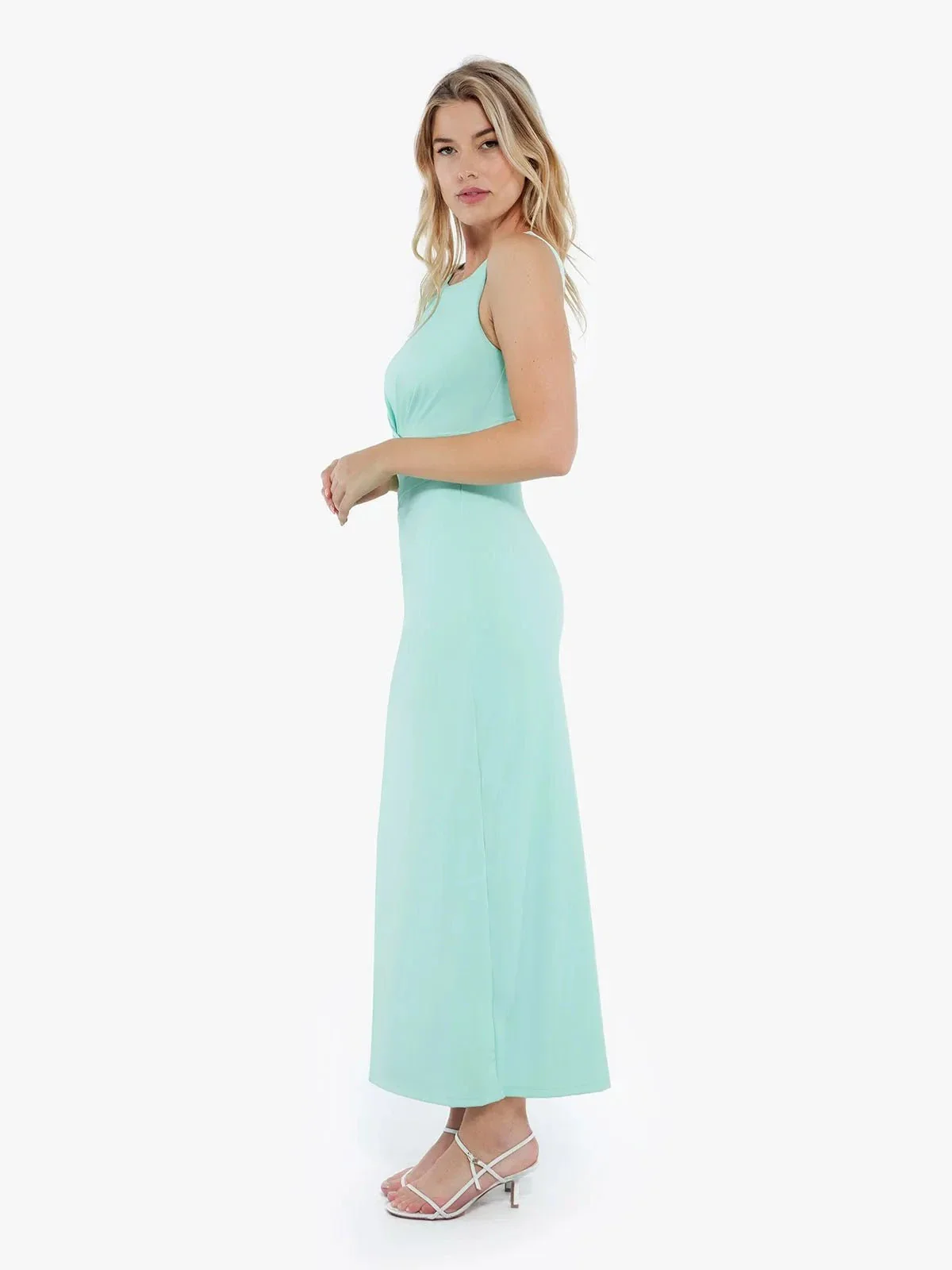 Shapewear Boatneck Draped Sculpting Maxi Dress - Image 15
