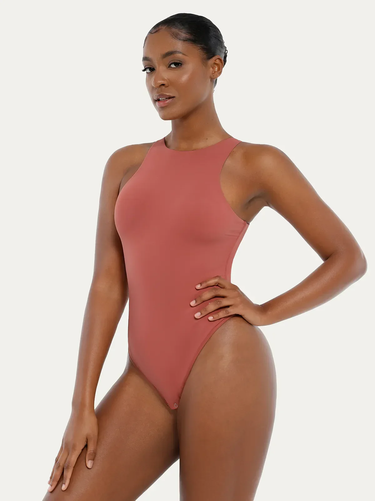 Shapewear Cloudsense Sleeveless Cutaway Round Neck Bodysuit - Image 12