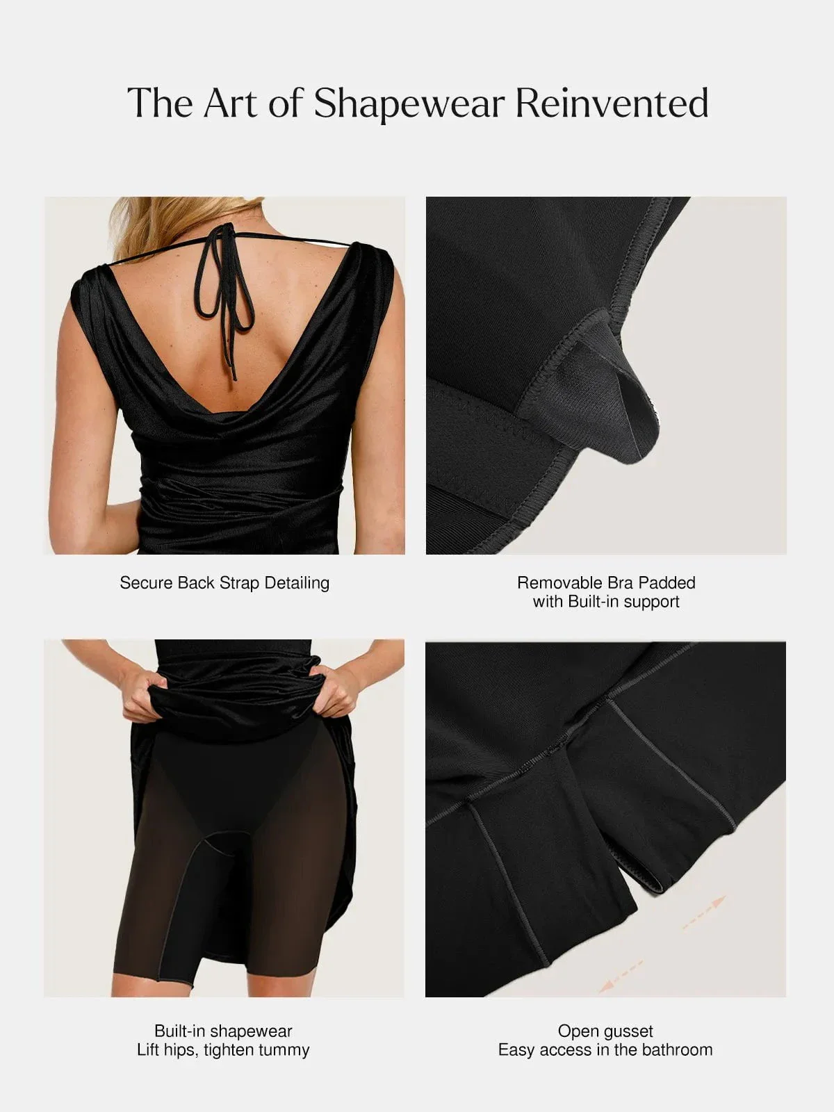 Shapewear Convertible Shine Sculpting Mermaid Dress - Image 12
