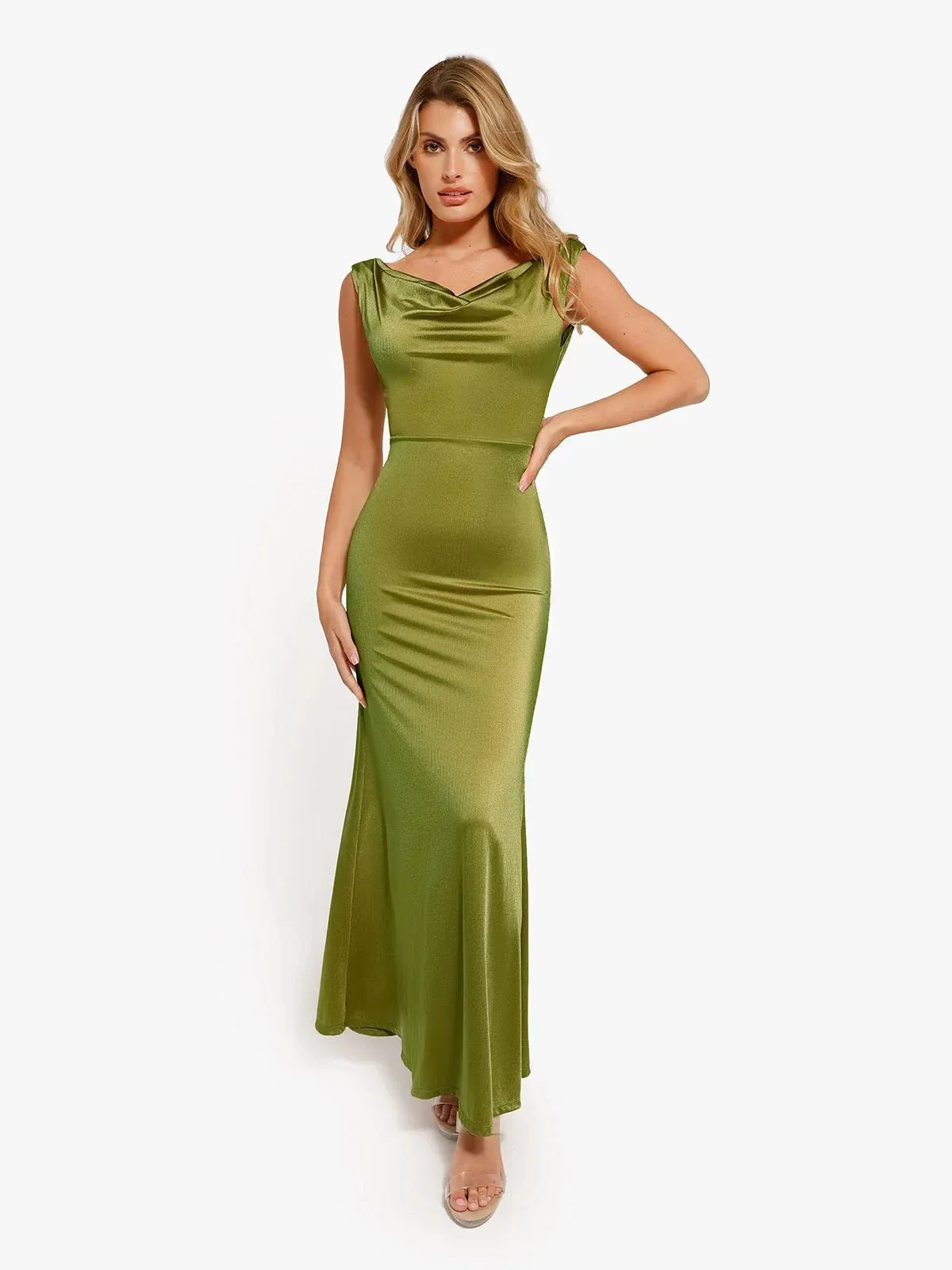 Shapewear Convertible Shine Sculpting Mermaid Dress - Image 20
