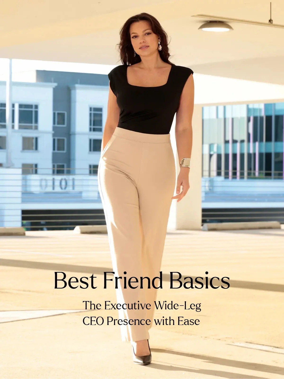 Shapewear Executive High Waisted Wide-Leg Ponte Pants - Image 11