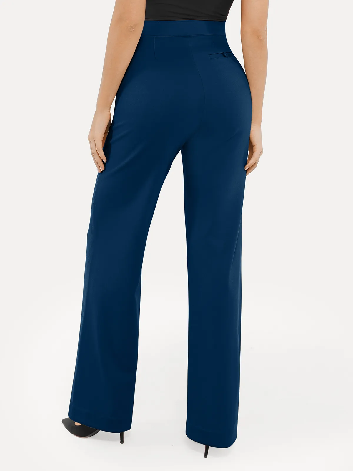 Shapewear Executive High Waisted Wide-Leg Ponte Pants - Image 21