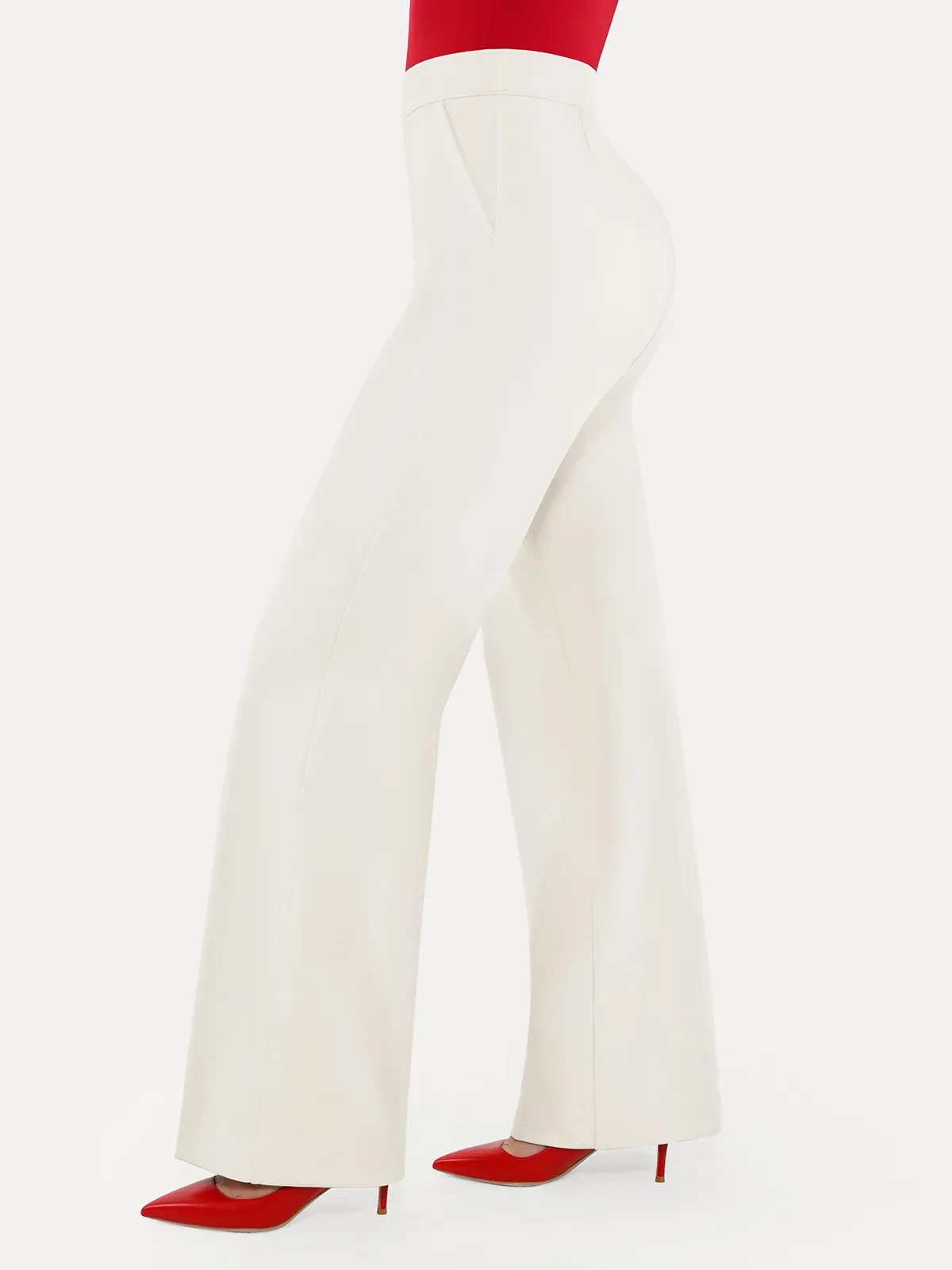 Shapewear Executive High Waisted Wide-Leg Ponte Pants - Image 25