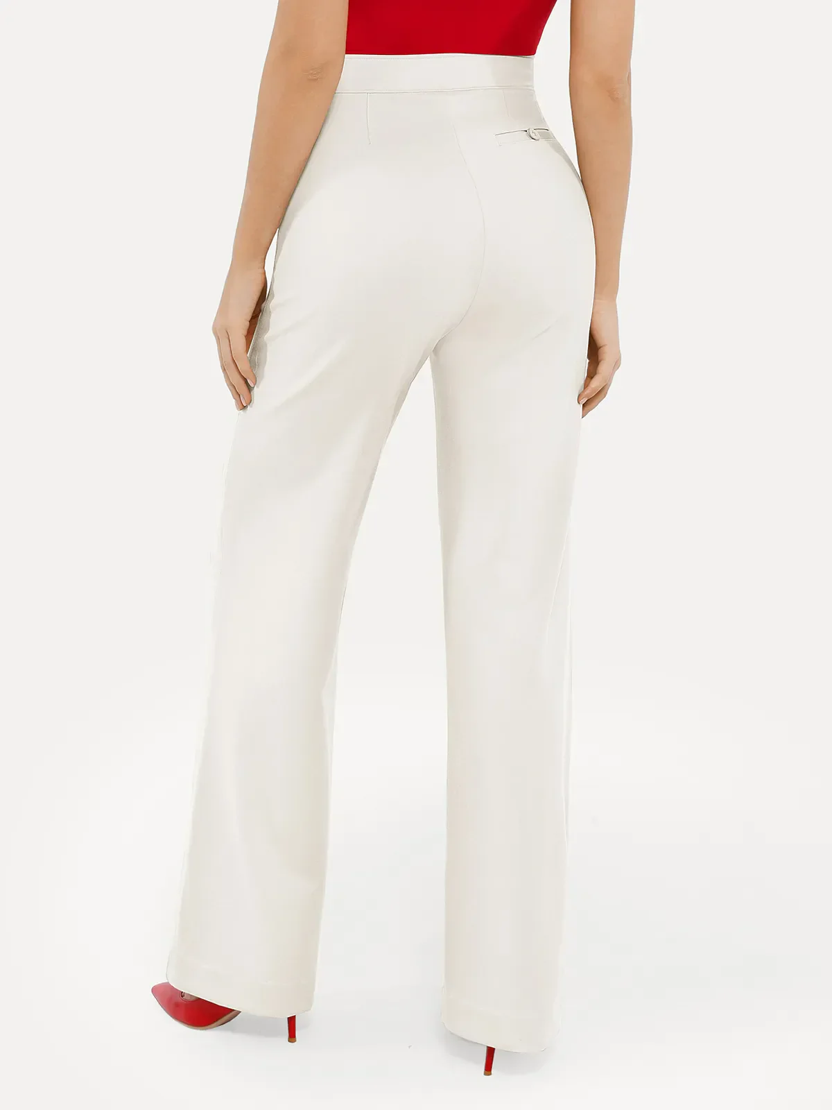 Shapewear Executive High Waisted Wide-Leg Ponte Pants - Image 26
