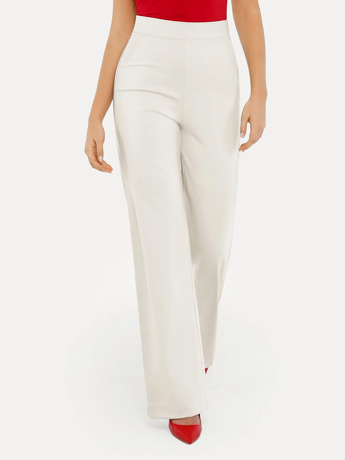 Shapewear Executive High Waisted Wide-Leg Ponte Pants - Image 27