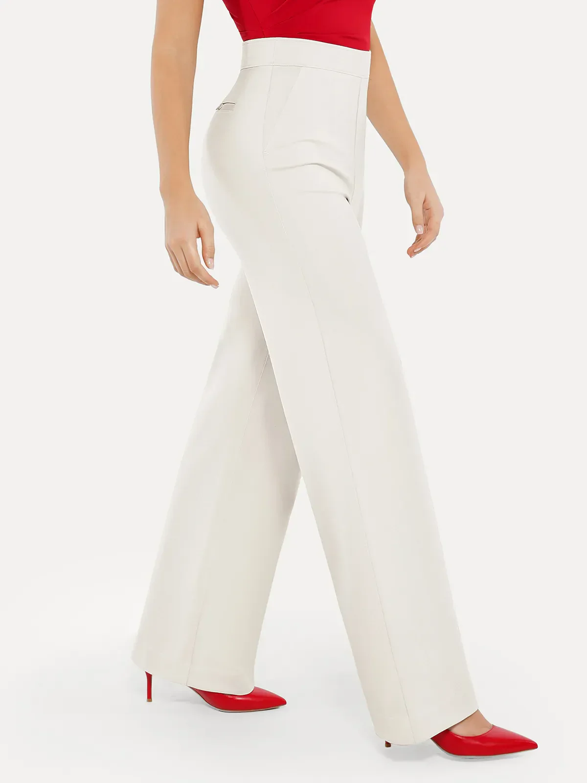 Shapewear Executive High Waisted Wide-Leg Ponte Pants - Image 28