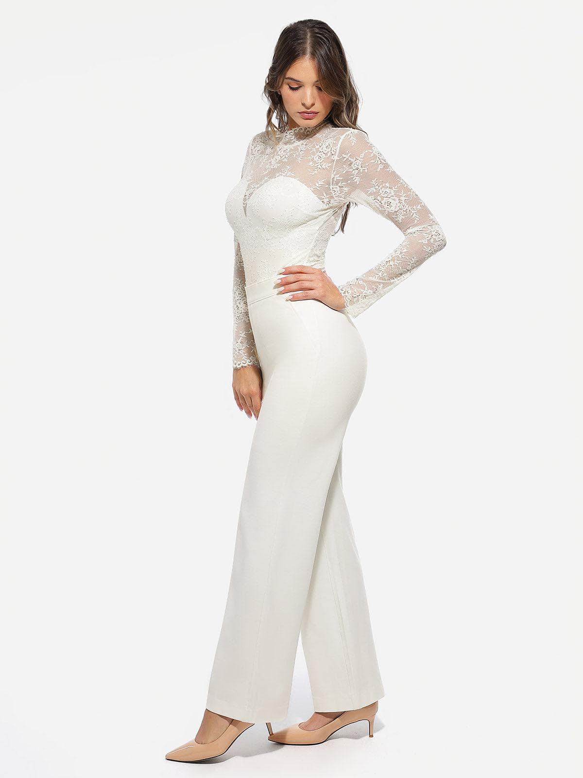 Shapewear Executive High Waisted Wide-Leg Ponte Pants - Image 29