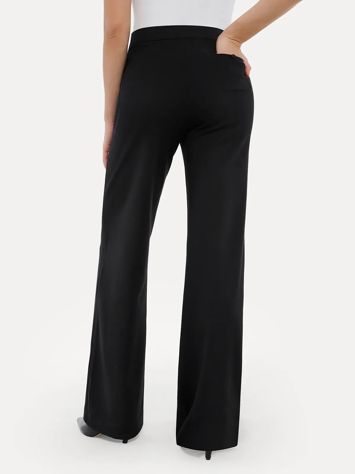 Shapewear Executive High Waisted Wide-Leg Ponte Pants - Image 5