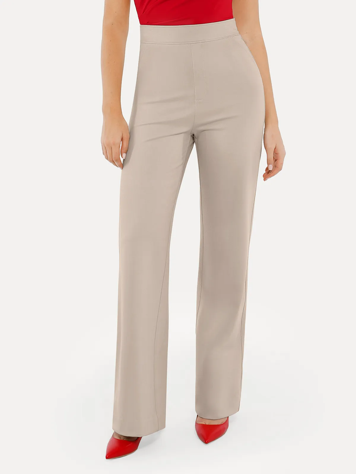 Shapewear Executive High Waisted Wide-Leg Ponte Pants - Image 9