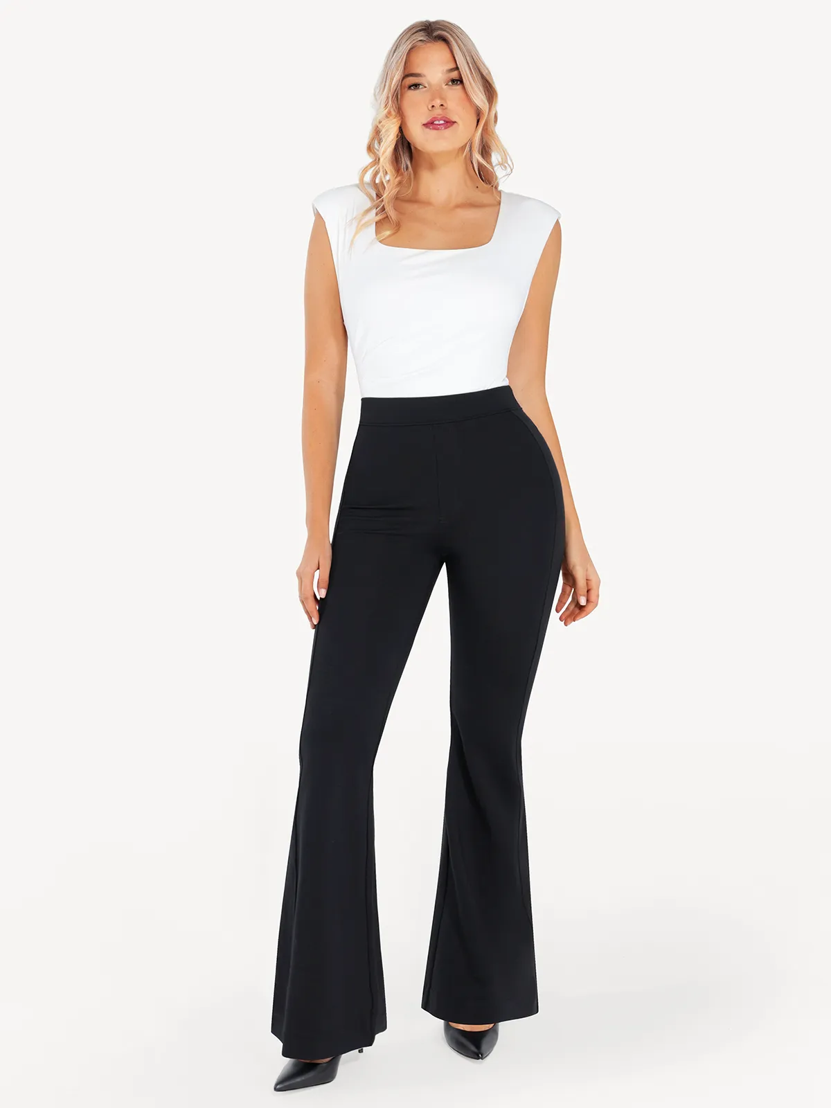 Shapewear Freedom Tummy Control Flare-Leg Ponte Pants - Image 18