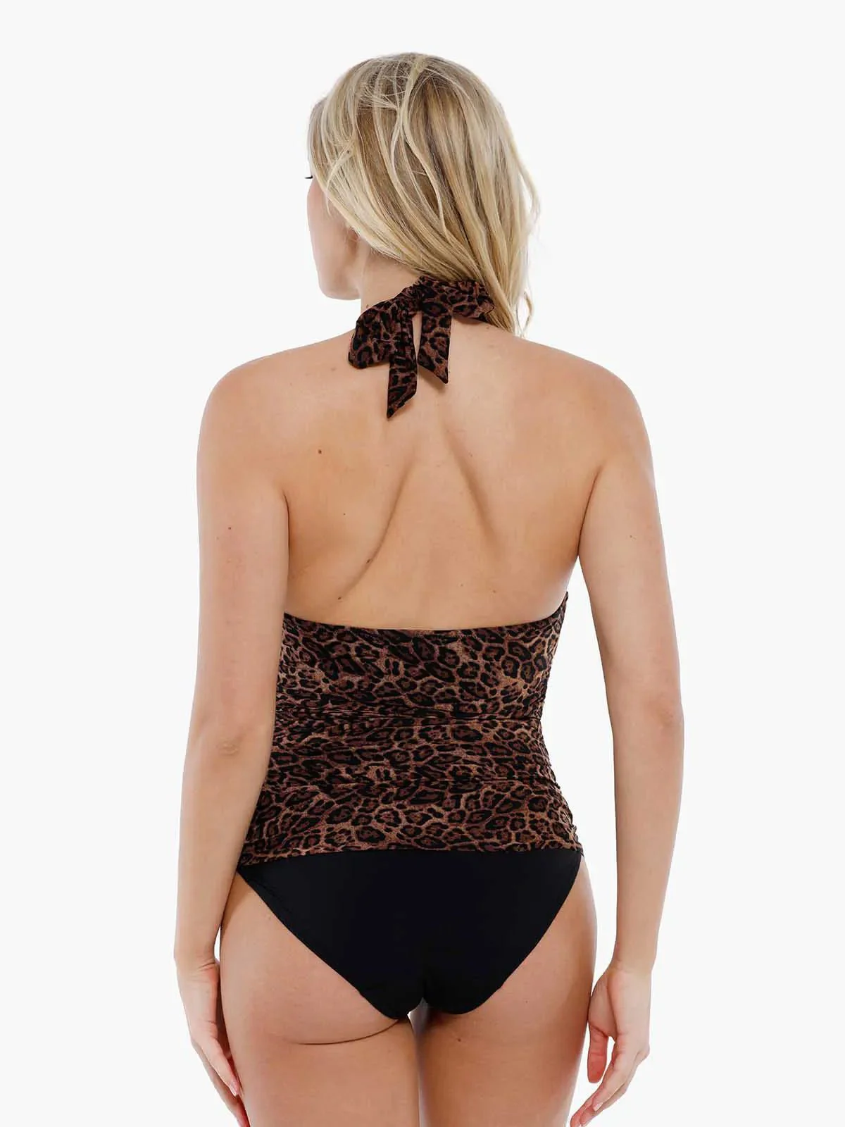 Shapewear Halter Tummy Control Swimsuit And Cover-Up Set - Image 17