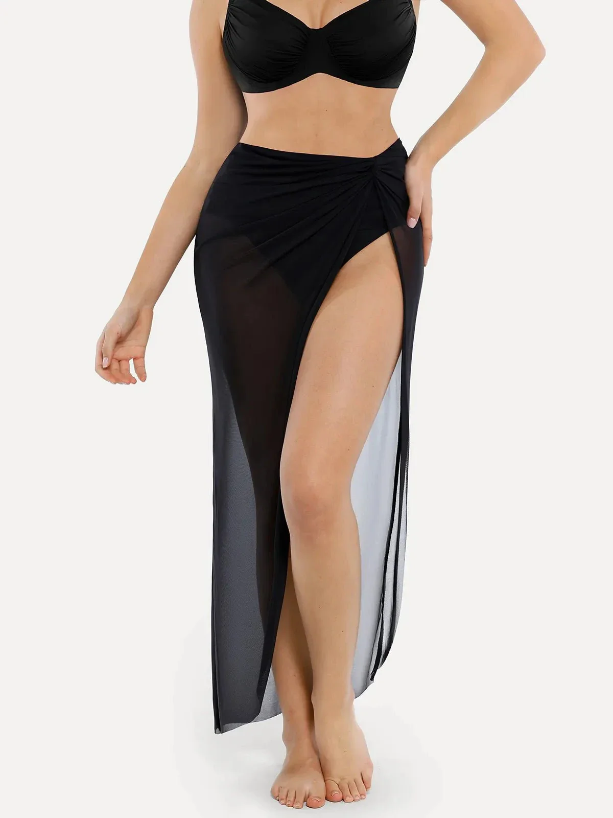 Shapewear Halter Tummy Control Swimsuit And Cover-Up Set - Image 27