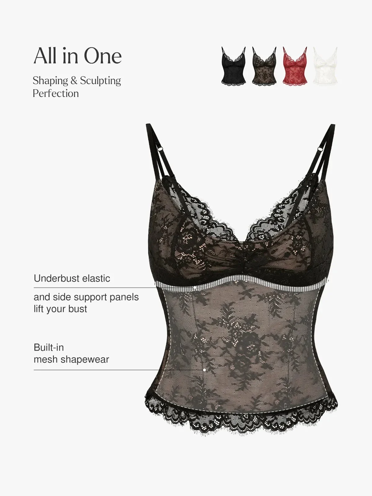 Shapewear Lace Contouring Camisole - Image 23