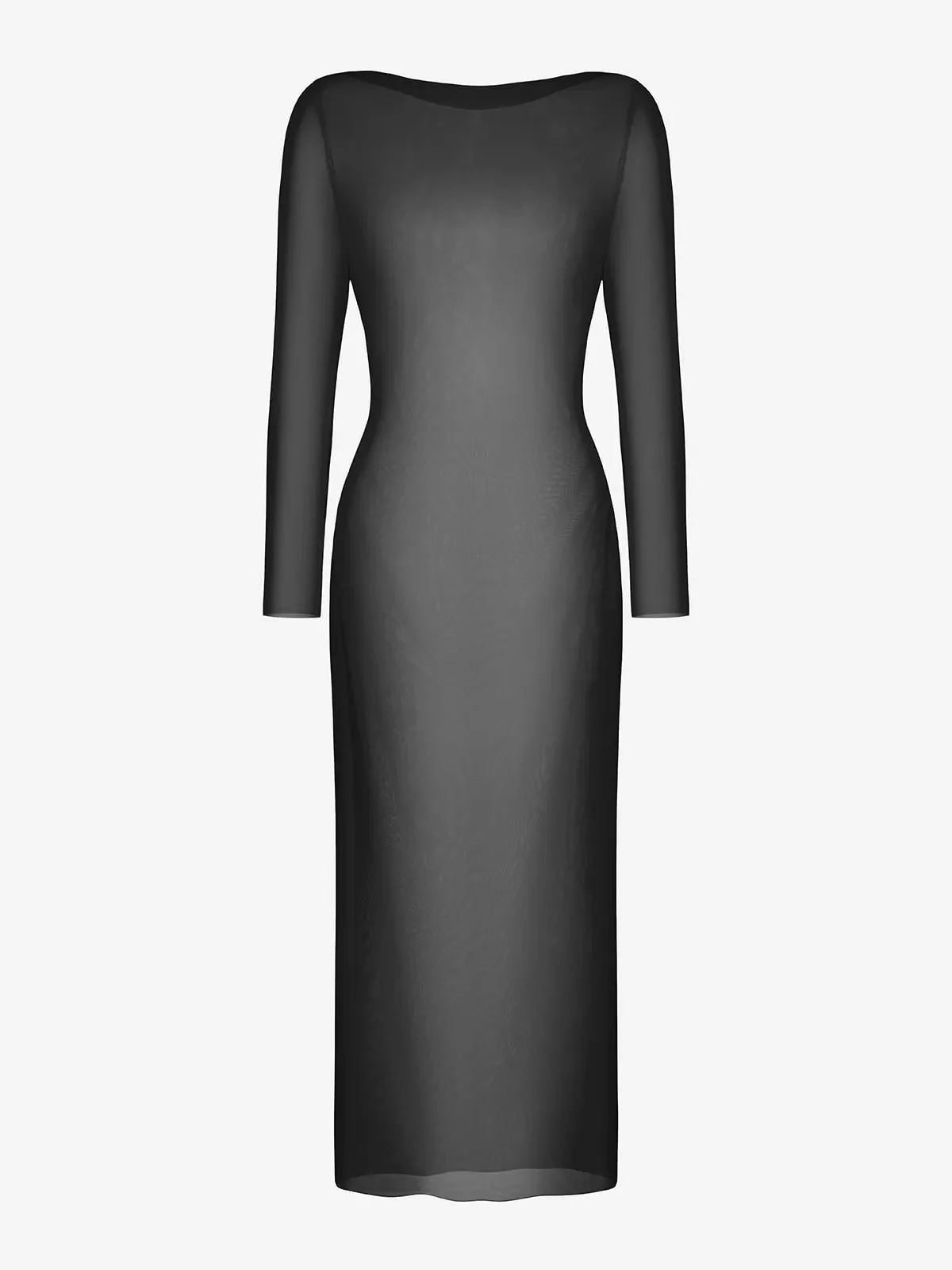 Shapewear Lace Dress Sheer Mesh Cover-Up Set - Image 21